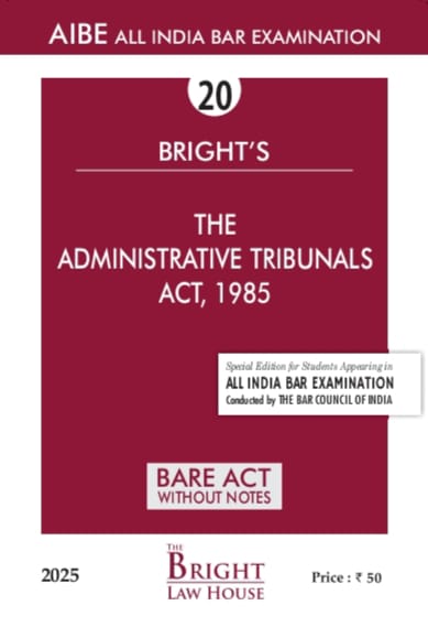 Administrative Tribunals Act, 1985 (English) Bare Act (Without Notes) For All India Bar Examination